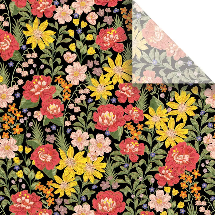Tissue - Printed - Fresh Floral - Retail 6 Pack (24 Sheets)