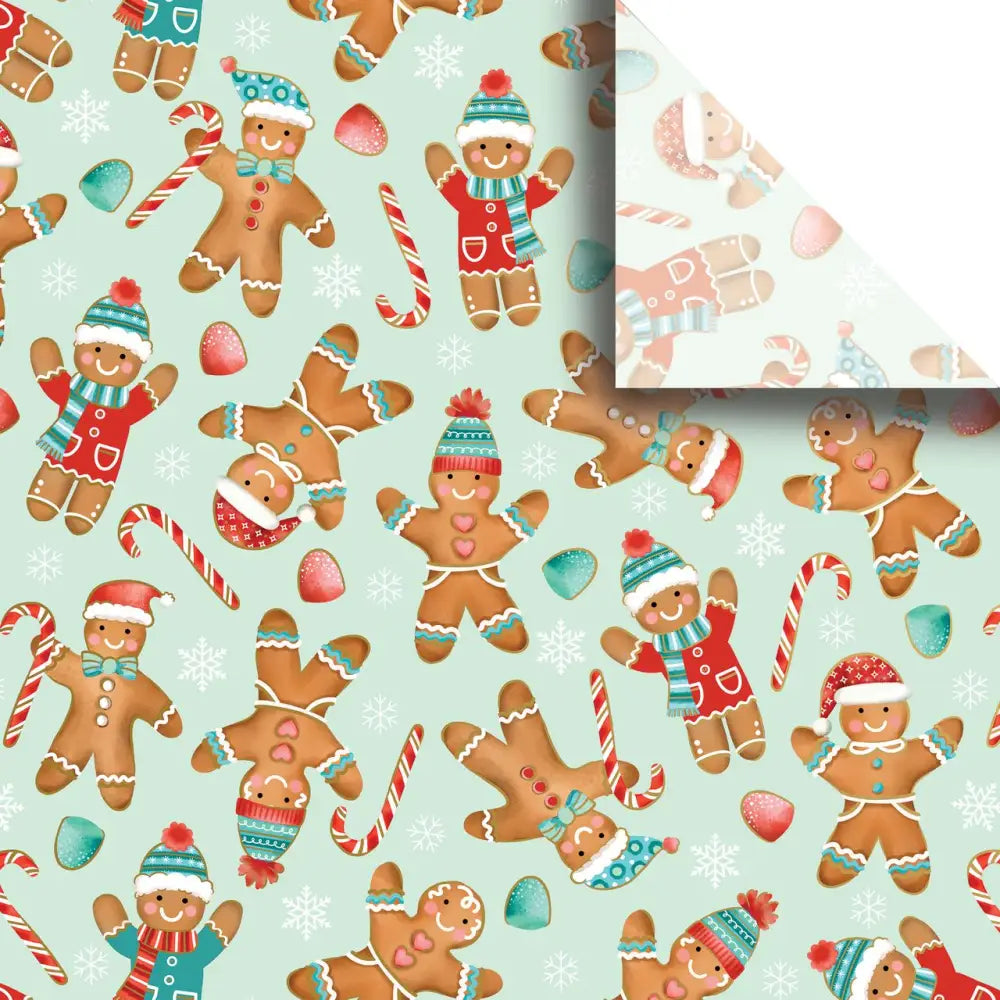 Tissue - Printed - Gingerbread Cookies (Recycled Fiber)