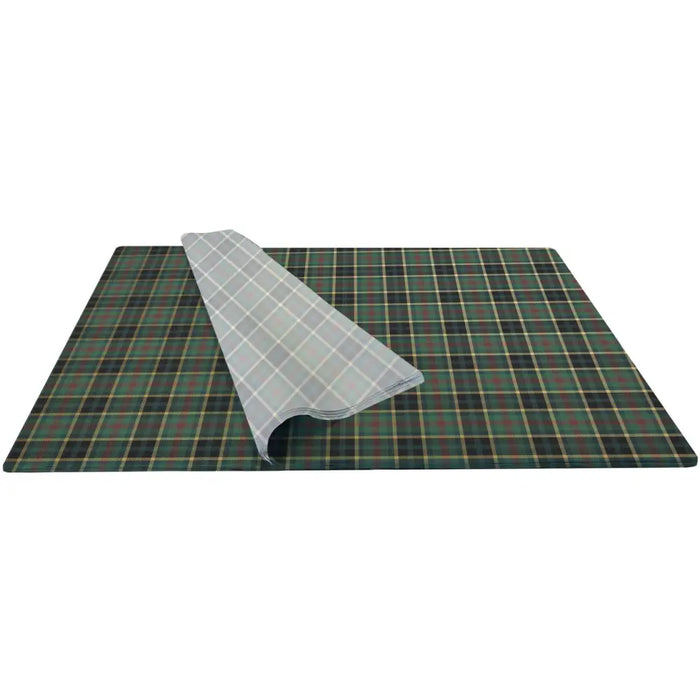 Tissue - Printed - Hunter Navy Plaid (Recycled Fiber)