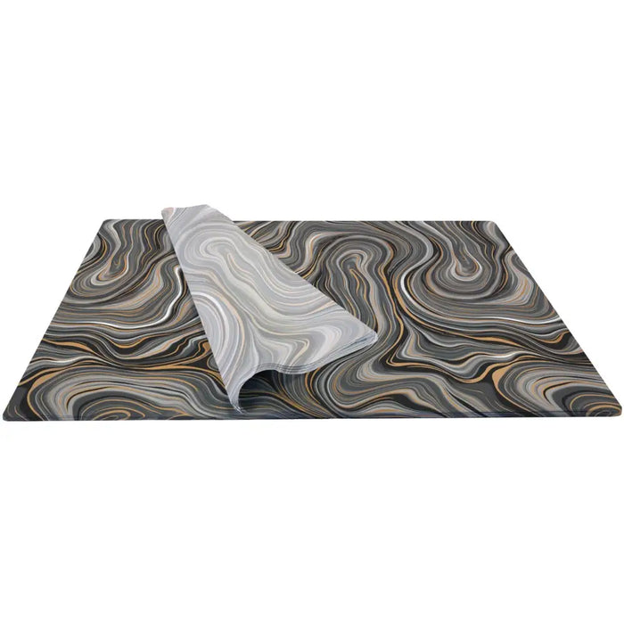 Tissue - Printed - Marbleized Black