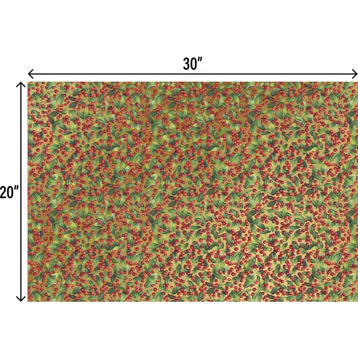 Tissue - Printed - Merry Berry (Recycled Fiber)