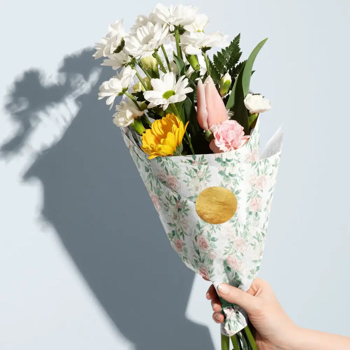 Tissue - Printed - Pink Roses