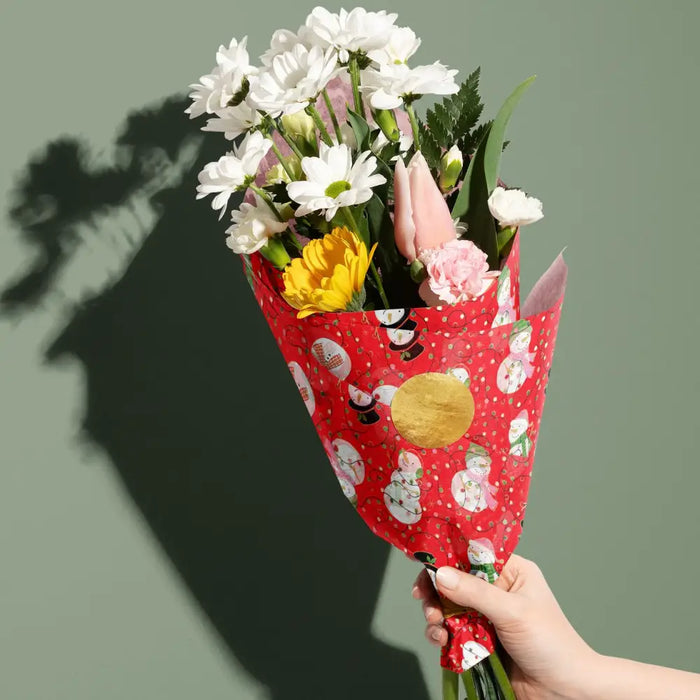 Tissue - Printed - Snowmen & Lights (Recycled Fiber)