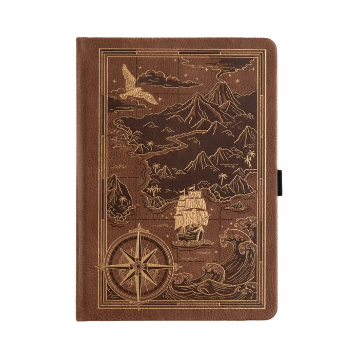 Treasure Map Notebook - Lined / A5: 192 Pages / IN STOCK