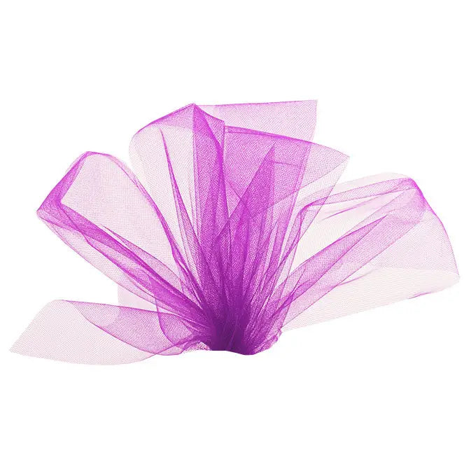 Tulle Ribbon - 3’’ x 25 yds. / Purple - TU-3PUR