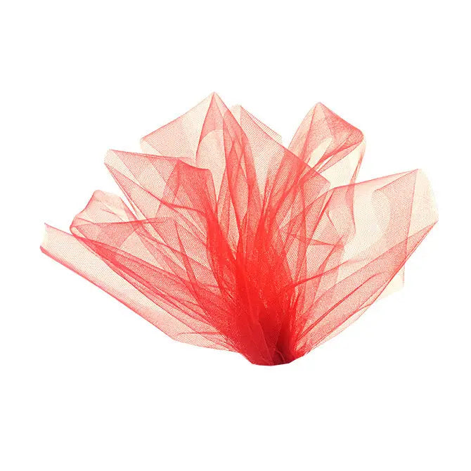 Tulle Ribbon - 3’’ x 25 yds. / Red - TU-3RED