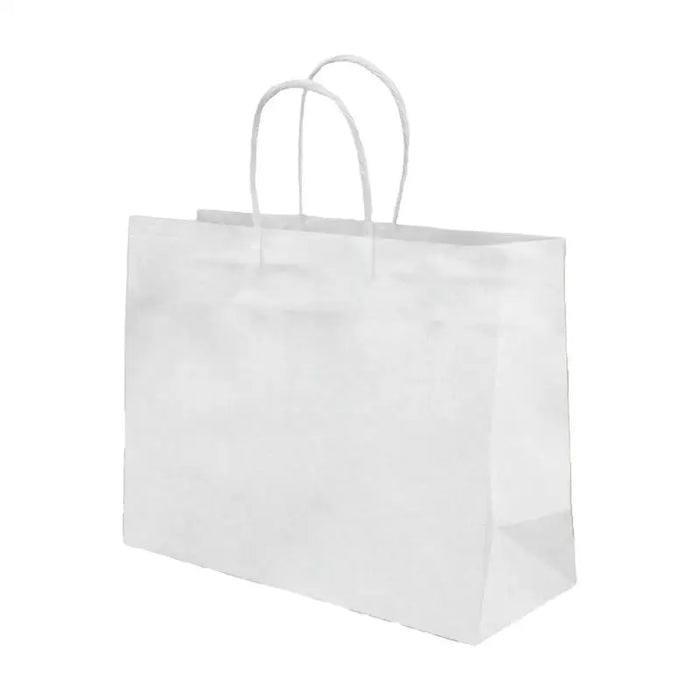 Turn Top Shoppers - 16’’ x 12’’ x 5-7/8’’ (150 ct) / White