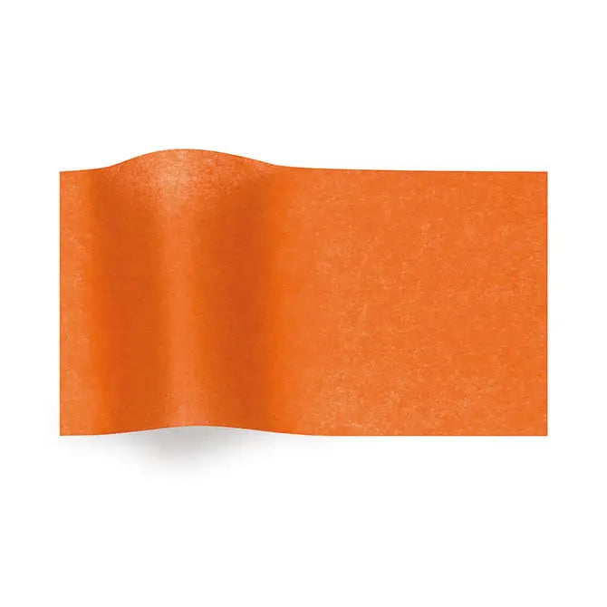 Waxed Tissue Paper | 250/Carton - Orange - TI-WAXORA