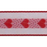 Woven Jacquard Valentines Ribbon - Hearts - Single Roll