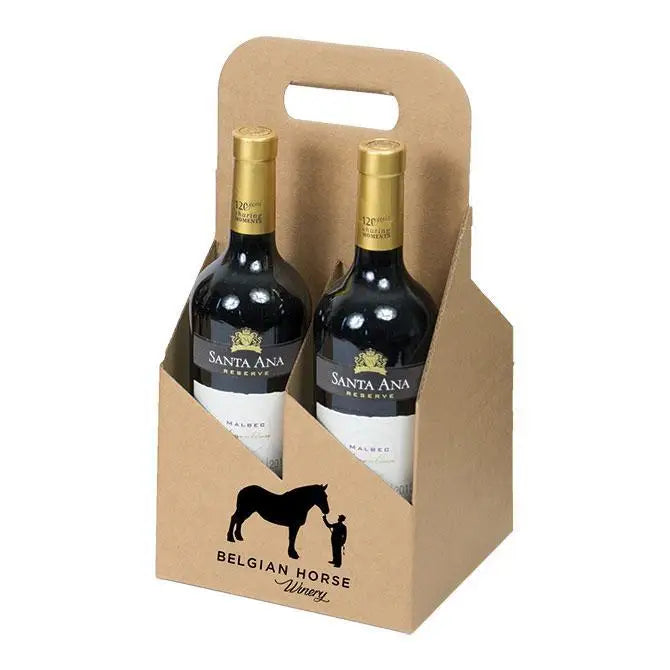 Macpaper.com - 4 bottle Wine Carrier - Open Style - Smooth — Mac Paper ...