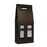 Pelle Marrone - 2 bottle carrier Chocolate Pebble 7 x 3-1/2 x 15    30/cs - Mac Paper Supply