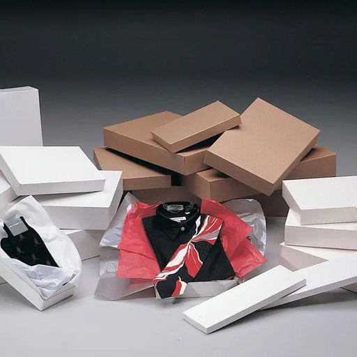 Apparel Boxes - White Gloss (Economy) - Mac Paper Supply