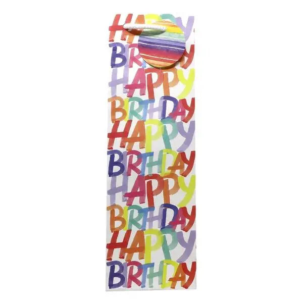 Bottle Tote - Rainbow Birthday - BBT122E