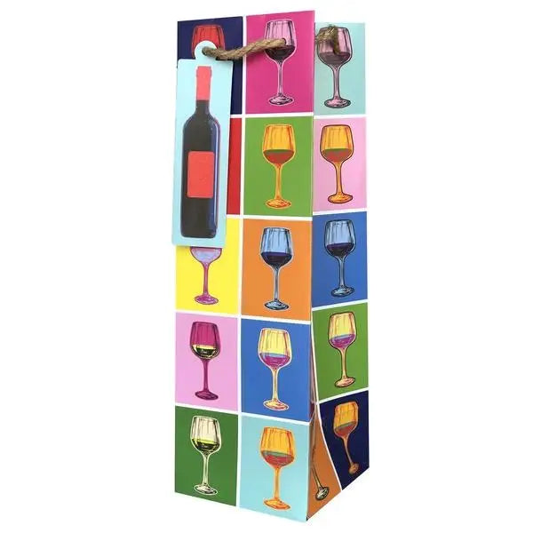Bottle Tote - Wine Glasses - BBT161