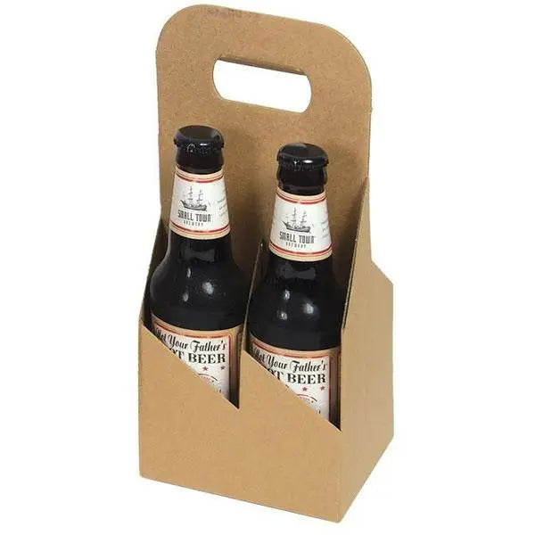 Bottle/Beer Carriers (12 oz bottle) - Open Style Corrugated - 30/ctn - Mac Paper Supply
