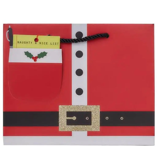 Euro Tote - Large - Santas Naughty & Nice List - Mac Paper Supply