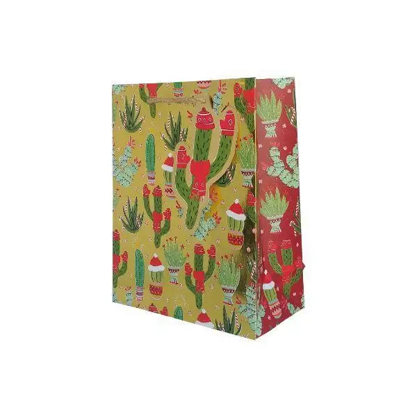 Euro Tote - Medium - Christmas Cactus - Mac Paper Supply