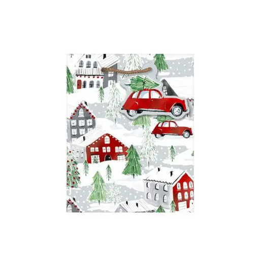 Euro Tote - Small - Christmas Town - Mac Paper Supply