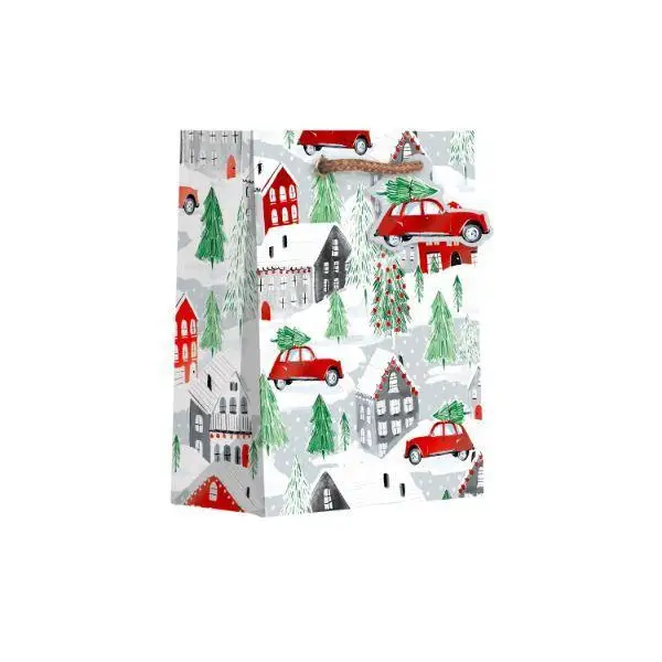 Euro Tote - Small - Christmas Town - Mac Paper Supply