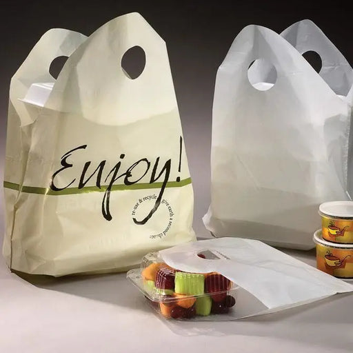 Food Service Super Wave Bags - White - Mac Paper Supply