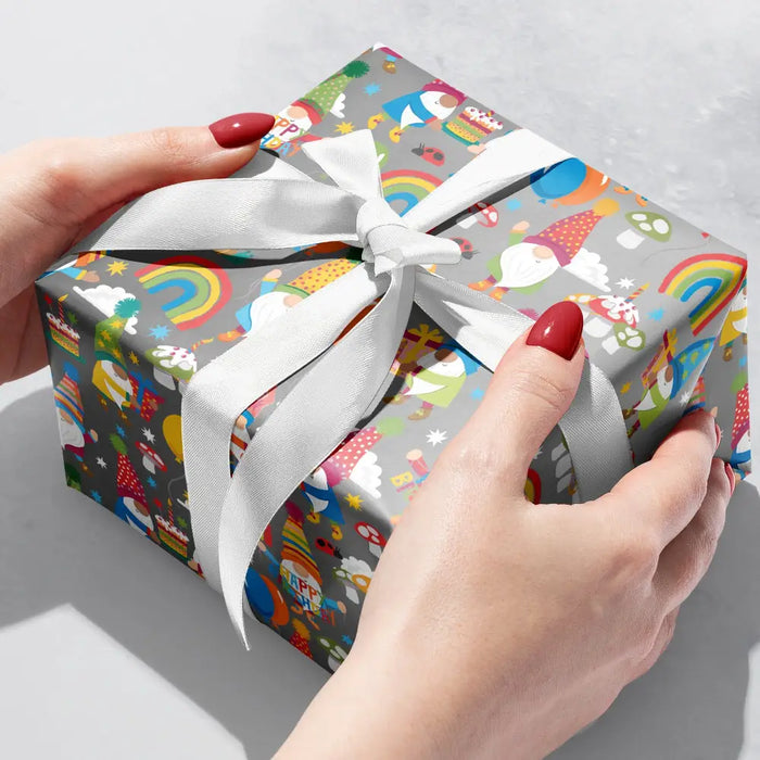 Gift Wrap - Birthday Gnomes - B313.24.208