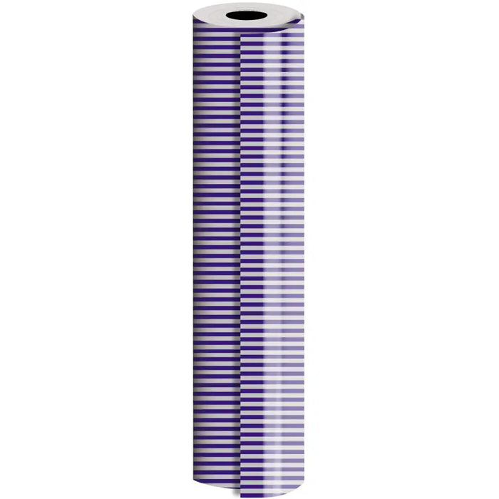 Gift Wrap - Blue Silver Stripe (Recycled Fiber) - 