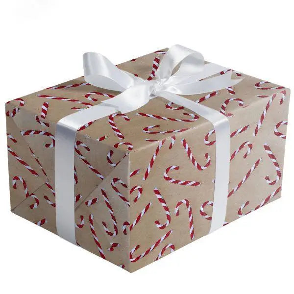 Gift Wrap - Candy Cane Glitter - Mac Paper Supply