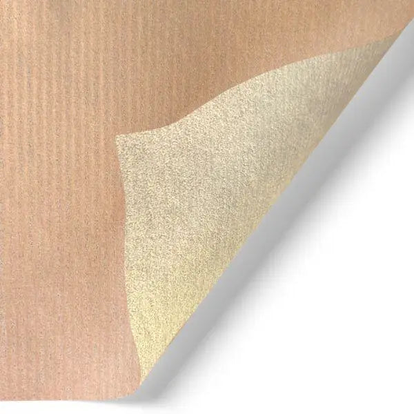 Gift Wrap - Champagne & Rose Gold Kraft - Mac Paper Supply