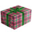Gift Wrap - Christmas Plaid -  Metalic Gold Highlight - Mac Paper Supply