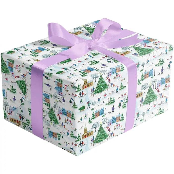 Gift Wrap - Christmas Village (Recycled Fiber) - 