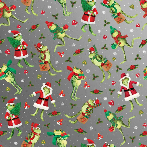 Gift Wrap - Festive Frogs (Recycled Fiber) - XB512.24.208
