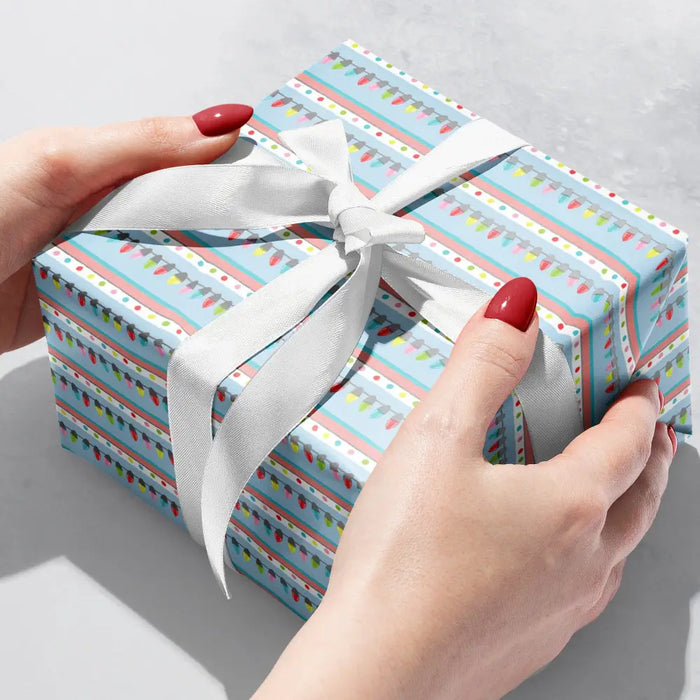Gift Wrap -Festive Lights (Reycled Fiber) - QR 24 x 208 ft. 