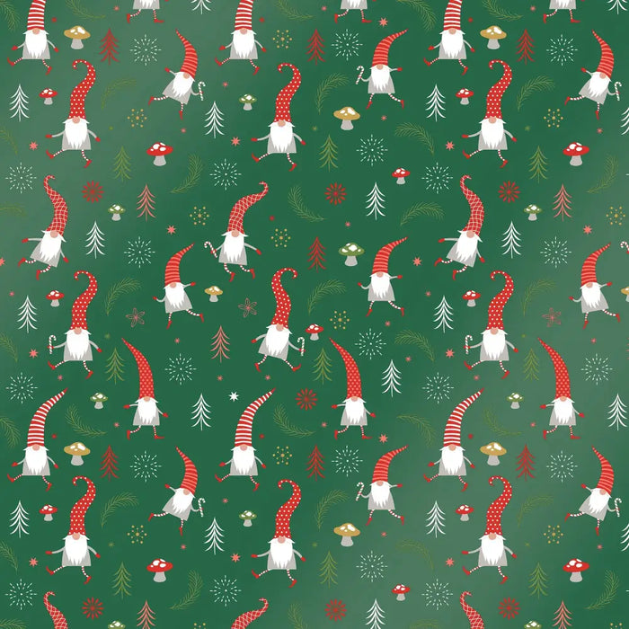 Gift Wrap - Gnome for Christmas (Recycled Fiber) - QR 24 x 