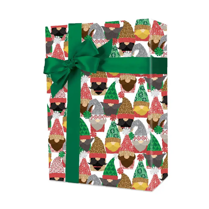 Gift Wrap - Gnomes - Jeweler’s Roll - 3 count - 7-3/8 x 100’