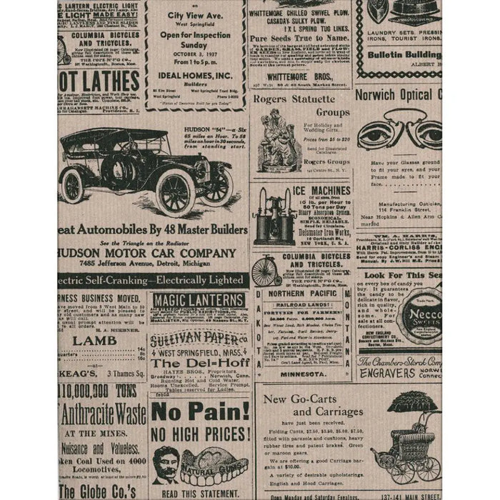 Vintage Newspaper Gift Wrap