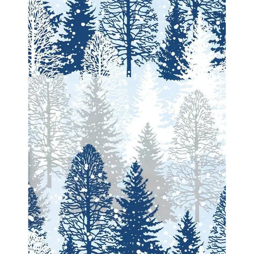 Gift Wrap - GW-8264 Snowy Trees - 24 X 417’ - GW826424X417