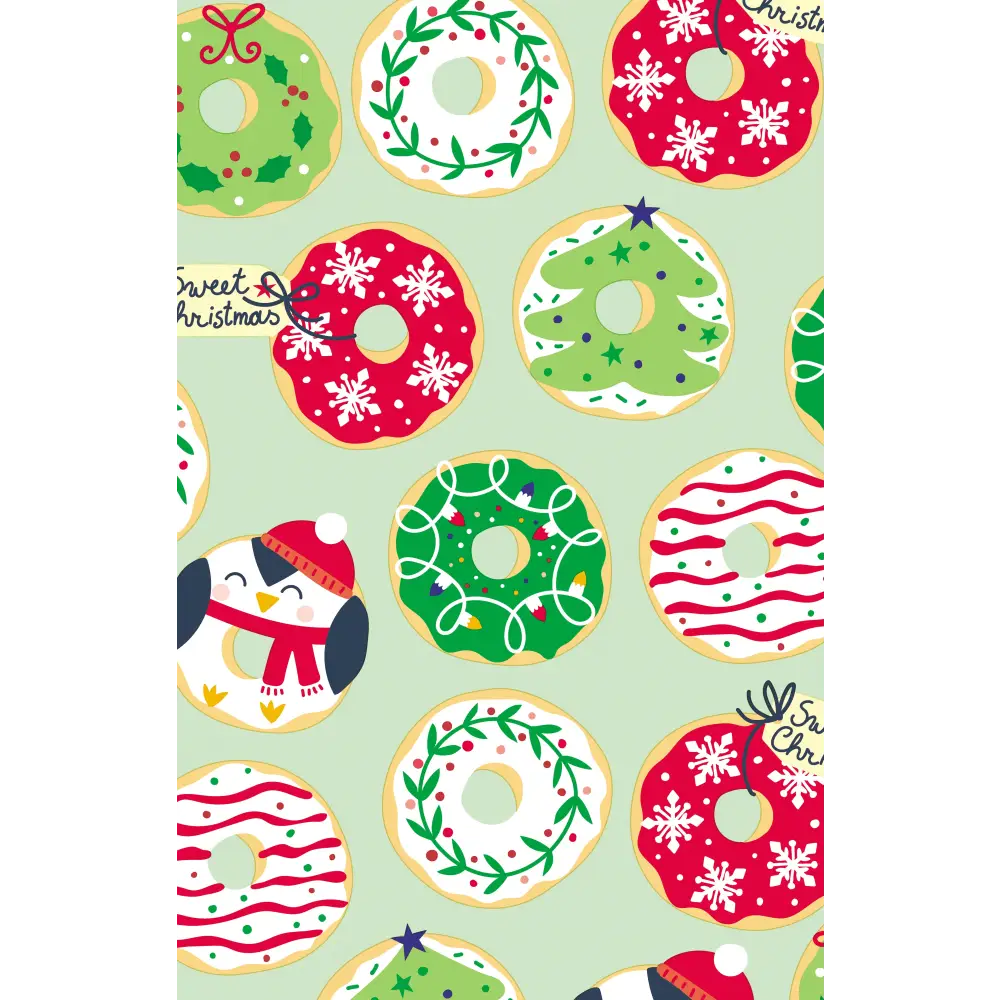 Gift Wrap - GW-9360 Holiday Donuts - 24 X 417’ -