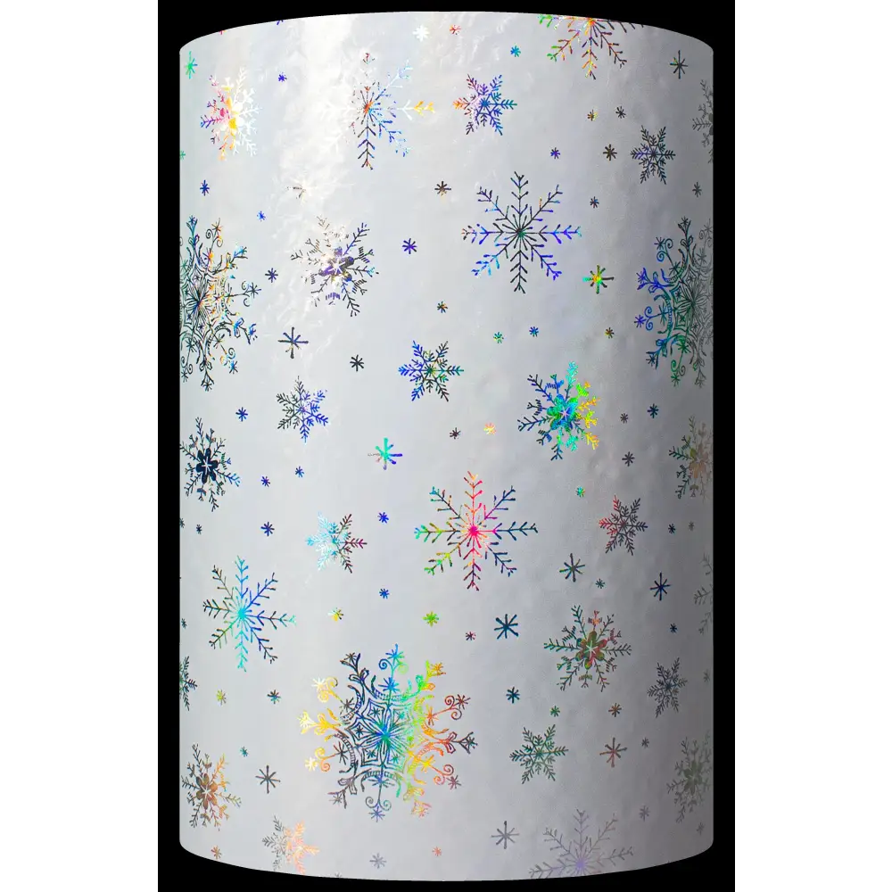 Gift Wrap - GW-9423 Iridescent Snowflake - 24 X 417’ -