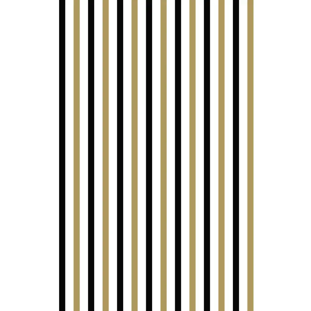 Gift Wrap - GW-9429 Gold & Black Stripes - 24 X 417’ -