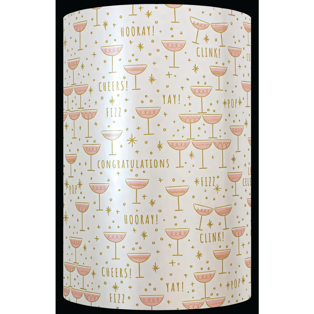 Gift Wrap - GW-9432 Cheers - 24 X 417’ - GW9432-24X417