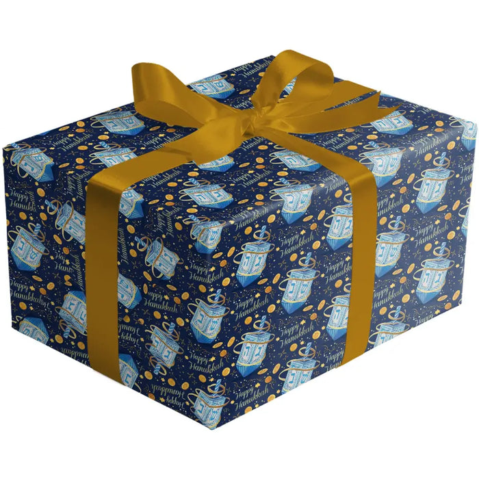 Gift Wrap - Happy Hanukkah (Recycled Fiber) - XB635.24.208
