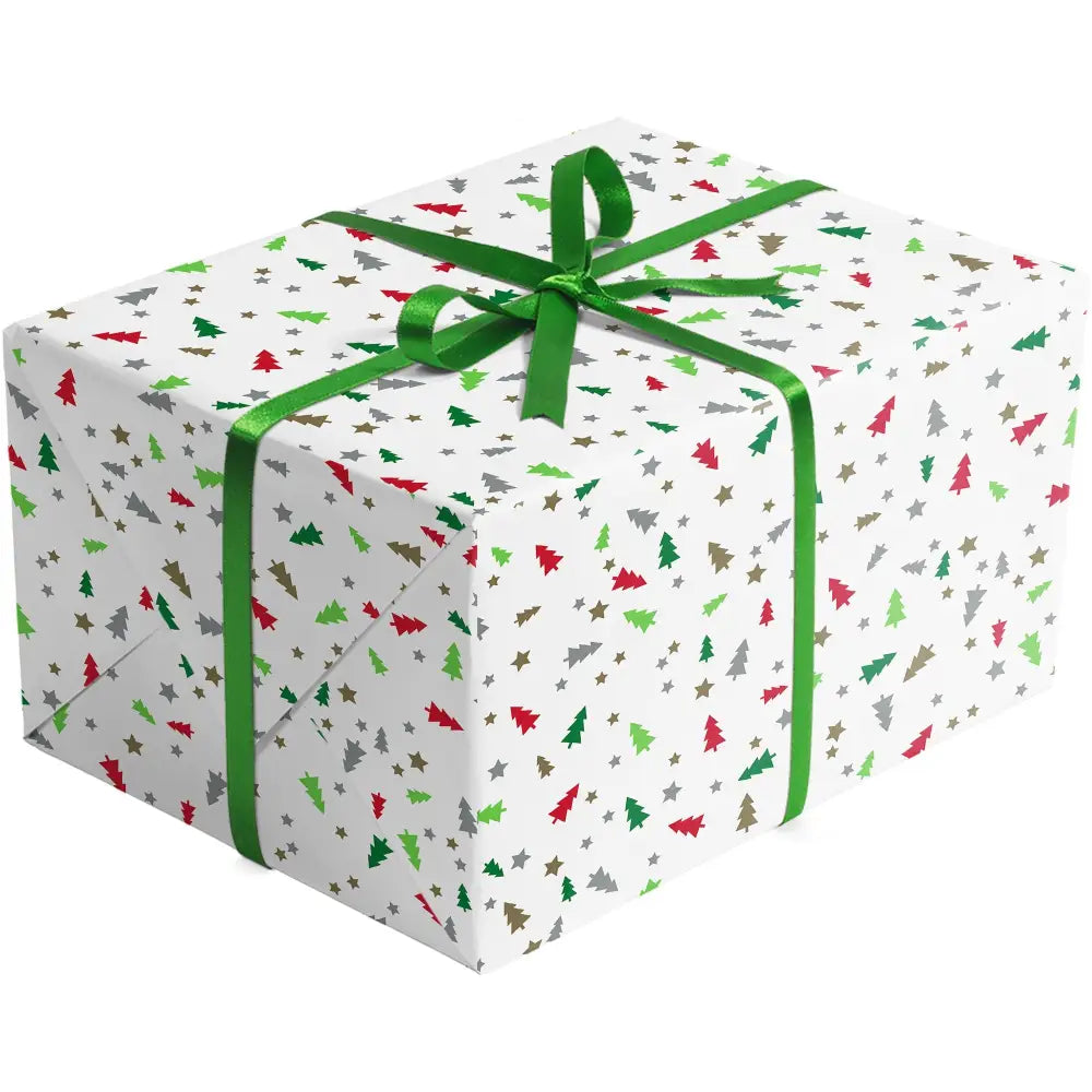 Gift Wrap - Little Christmas Trees (Recycled Fiber) - QR 24 