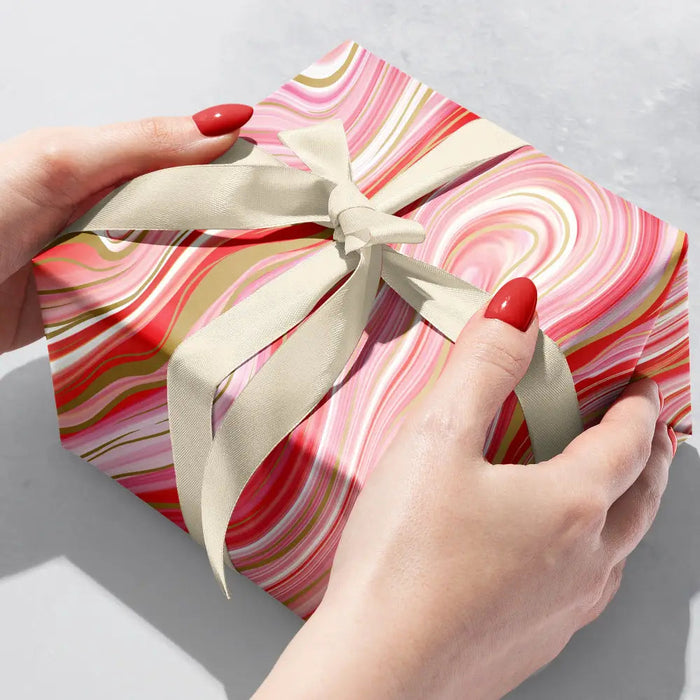Gift Wrap - Marbleized Red - B629.303208JR