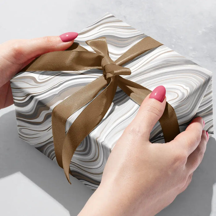 Gift Wrap - Marbleized Silver - B330.24.208