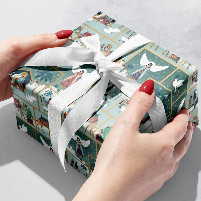 Gift Wrap - Nativity Scene (Recycled Fiber) - QR 24 x 208 