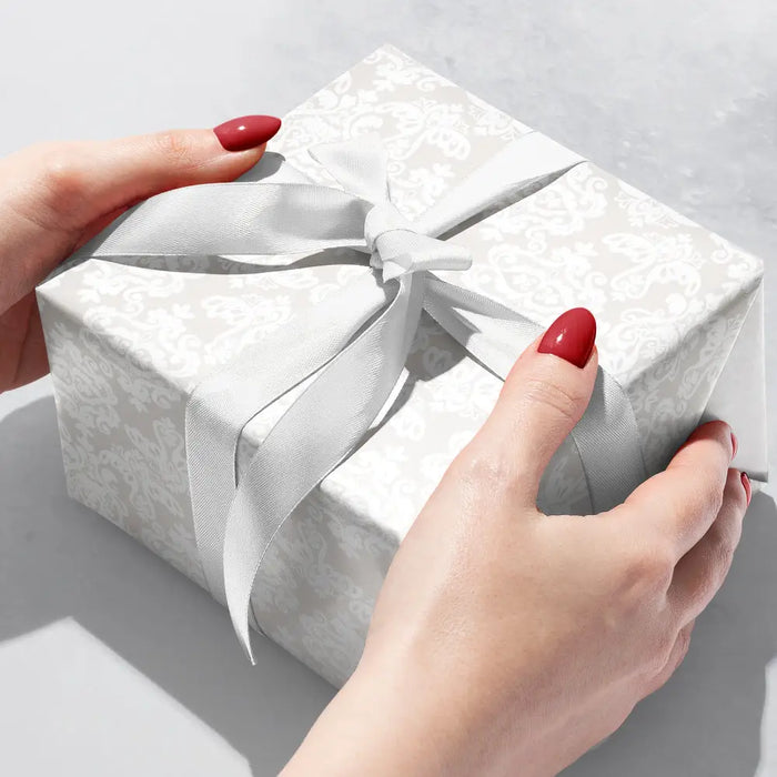 Gift Wrap - Pearl Damask