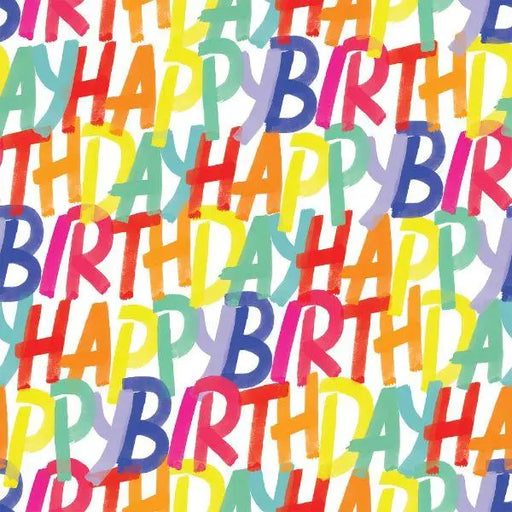 Gift Wrap - Rainbow Birthday (Recycled Fiber) - Mac Paper Supply