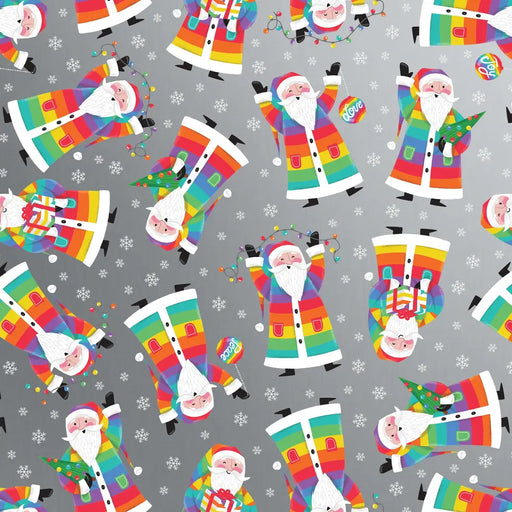 Gift Wrap - Rainbow santa (Recycled Fiber) - XB554.24.208