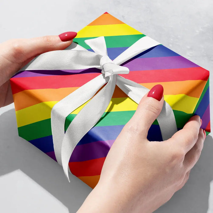 Gift Wrap - Rainbow Stripe