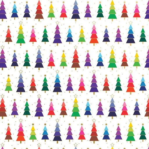 Gift Wrap - Rainbow Trees (Recycled Fiber) - XB502.24.208